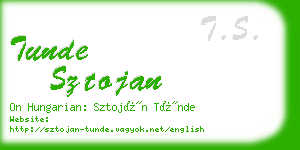 tunde sztojan business card
